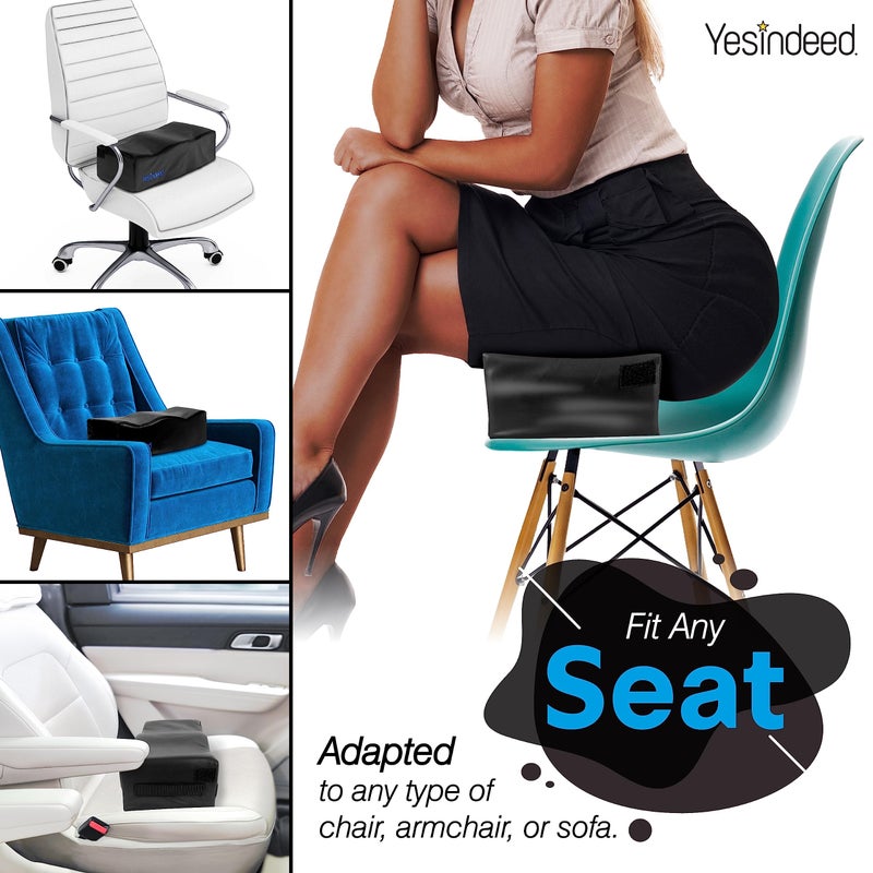 YESINDEED The Original Brazilian Butt Lift Pillow â€“ Dr. Approved for Post Surgery Recovery Seat â€“ BBL Foam Pillow + Cover Bag Firm Support Cushion Butt Support Technologyâ€¦ - Image 3